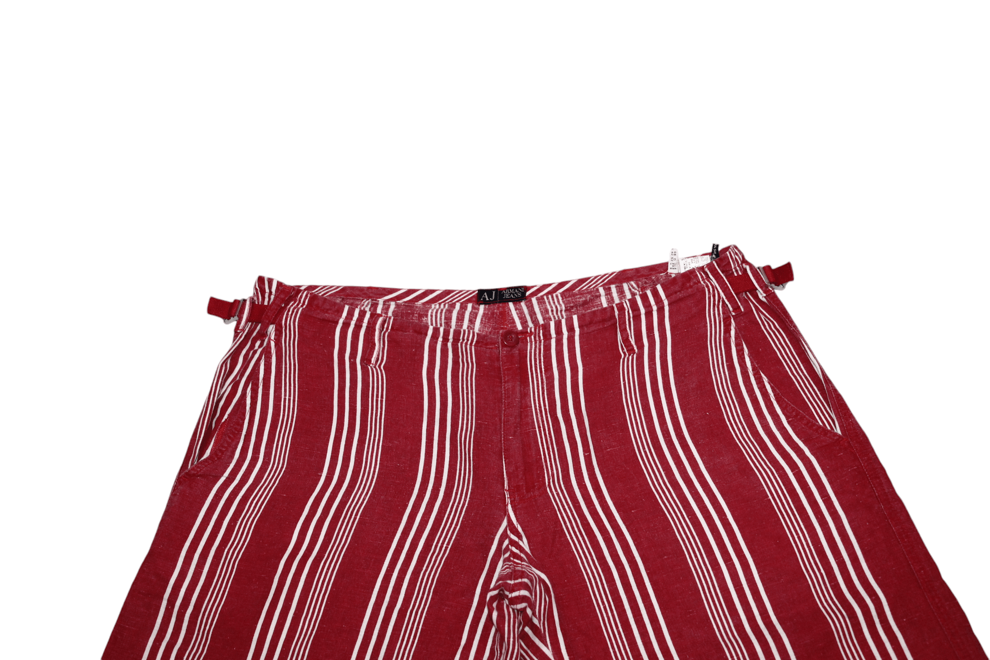 Armani Armani Jeans Eco Wash Striped Linen Cotton Bermuda Shorts Size US 38 / EU 54 - 5 Thumbnail