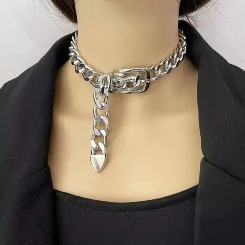 Jewelry Buckle Belt Choker Necklace Size ONE SIZE - 4 Thumbnail