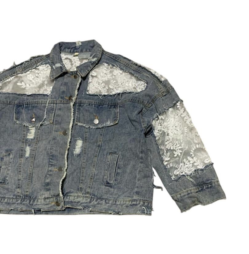 If Six Was Nine RARE💥Vintage Custome Made Denim Jacket Nice Design Size US M / EU 48-50 / 2 - 3 Thumbnail