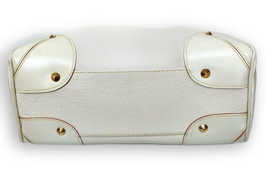Louis Vuitton Louis Vuitton - Suhali White Leather Handbag Preloved Size ONE SIZE - 4 Thumbnail