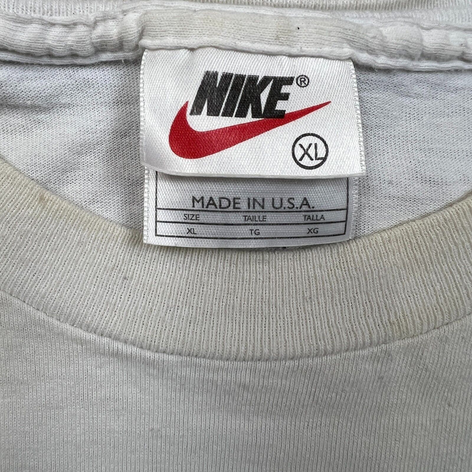 Nike × Vintage 90s Nike Sportswear T Shirt XL Swoosh USA Short Sleeve Tee Size US XL / EU 56 / 4 - 10 Thumbnail