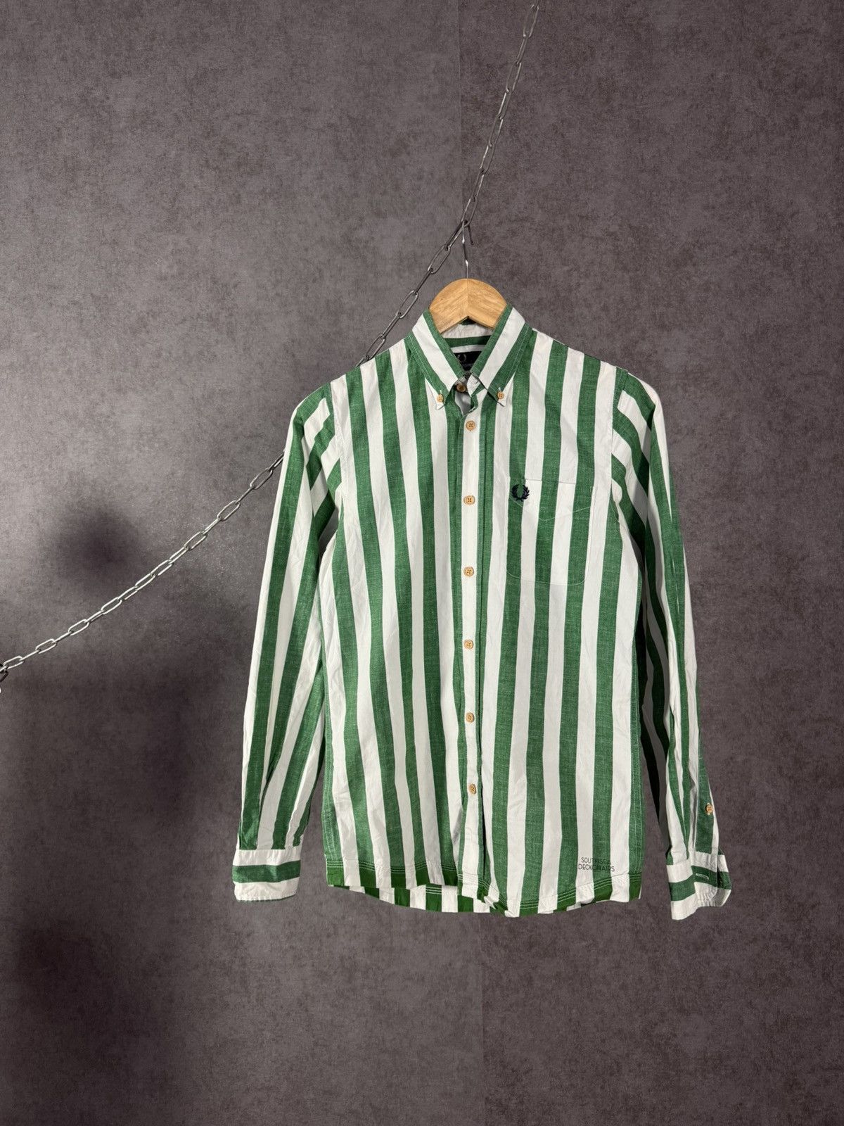 Fred Perry Fred Perry x South Sea Deckchars designer striped logo shirt Size US XS / EU 42 / 0 - 1 Thumbnail