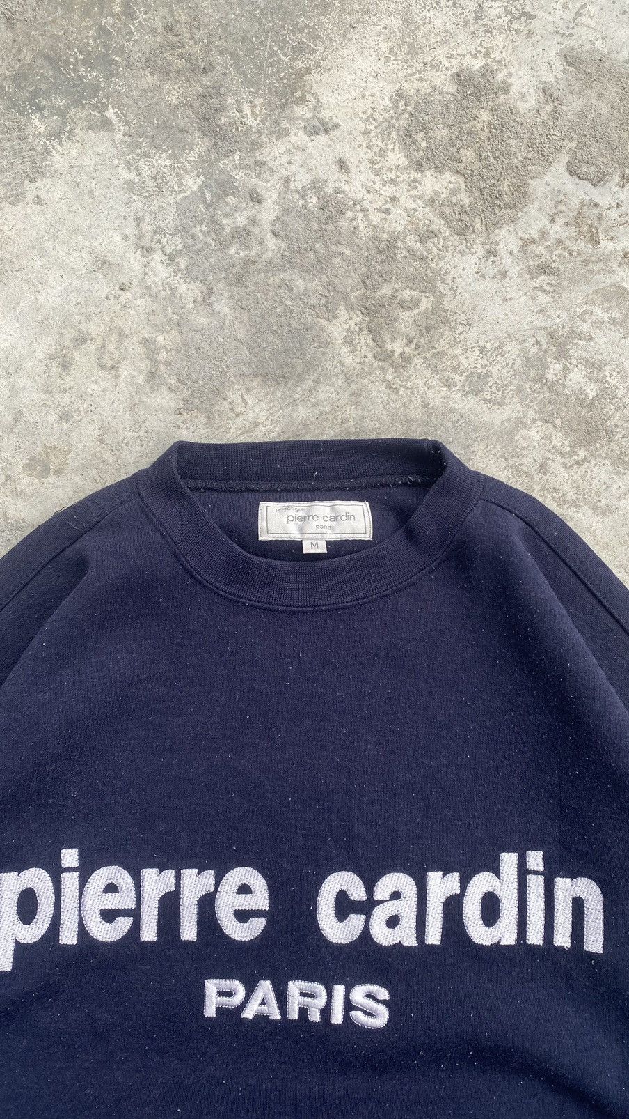 Designer × Pierre Cardin × Vintage Vintage Pierre Cardin Paris Spellout Oversize Sweater 90s Size US M / EU 48-50 / 2 - 3 Thumbnail