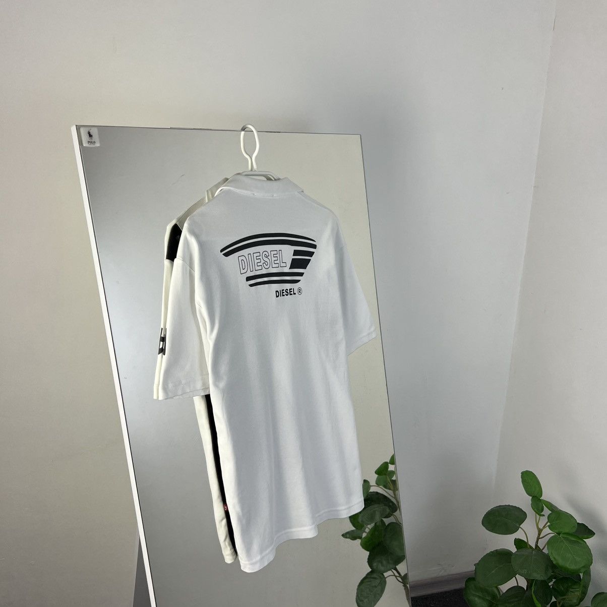 Diesel Vintage Y2K Diesel Japanese Style Big Logo Polo T-Shirt Size US M / EU 48-50 / 2 - 2 Thumbnail
