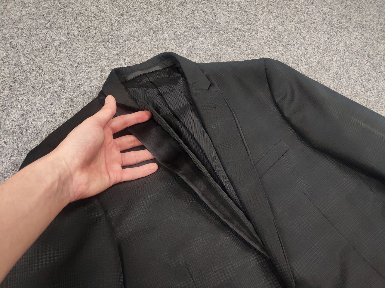 Pal Zileri Design double collar Patterned Wool Blazer Jacket