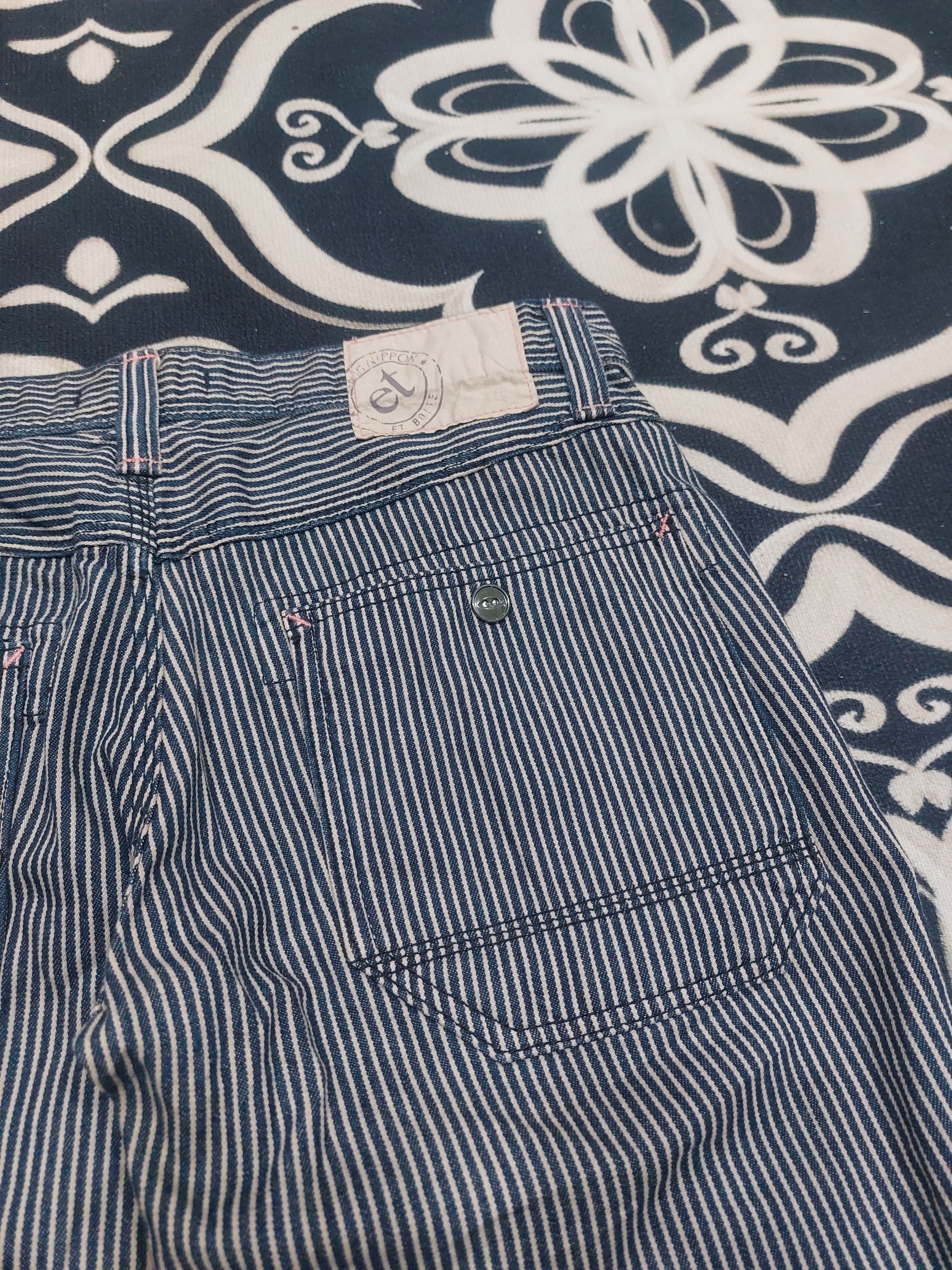 Japanese Brand × Jean HICKORY STRIPE ET BOITE JAPANESE JEANS Size US 32 / EU 48 - 14 Thumbnail