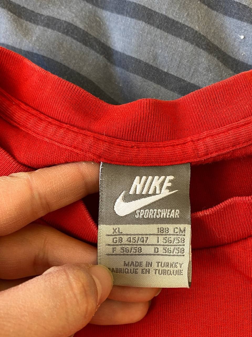 Nike × Vintage Vintage Nike Sportswear Air Big Logo T-Shirt Size US XL / EU 56 / 4 - 9 Thumbnail