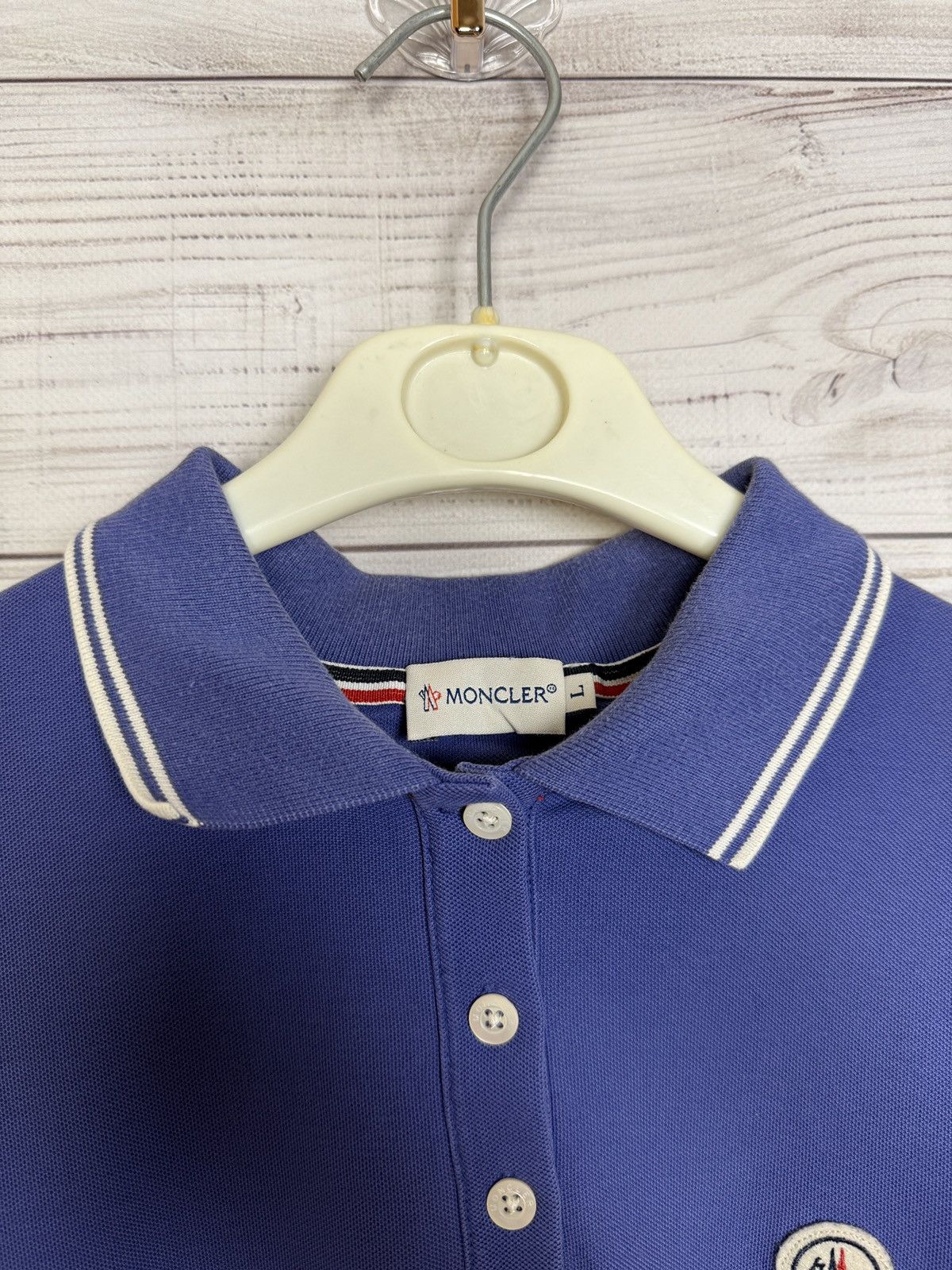 Moncler Moncler Tee Polo Luxury Shirt Size L / US 10 / IT 46 - 6 Thumbnail