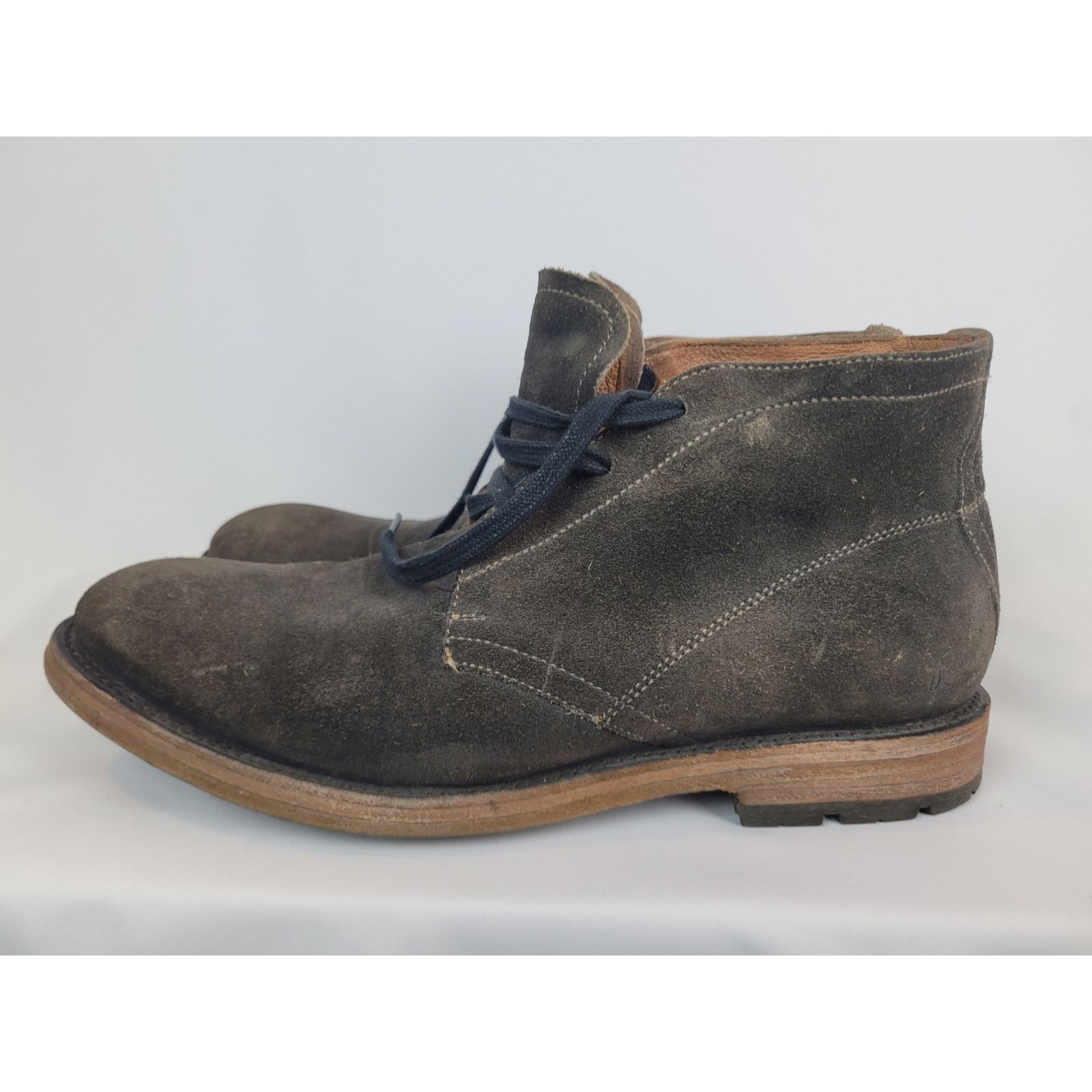 Frye Frye Mens Bowery Chukka Suede Lace Up Boot Otter Brown 8.5 D Size US 8.5 / EU 41-42 - 2 Thumbnail