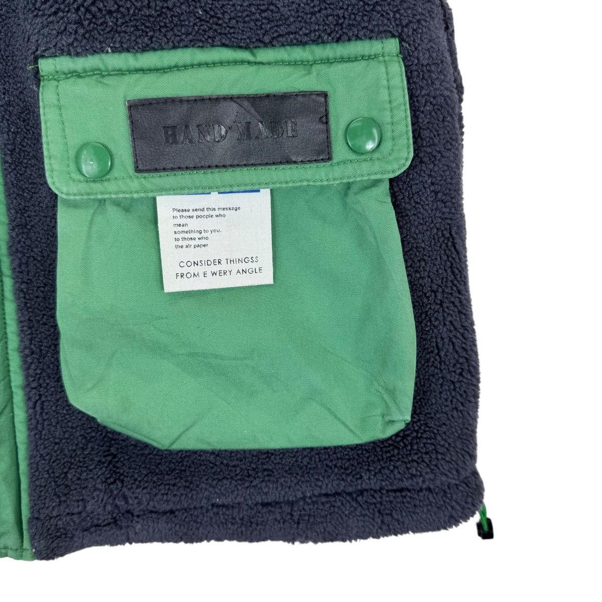 Vintage VINTAGE HAND MADE SAVE PLANET FLEECE VEST JACKET Size US M / EU 48-50 / 2 - 6 Thumbnail