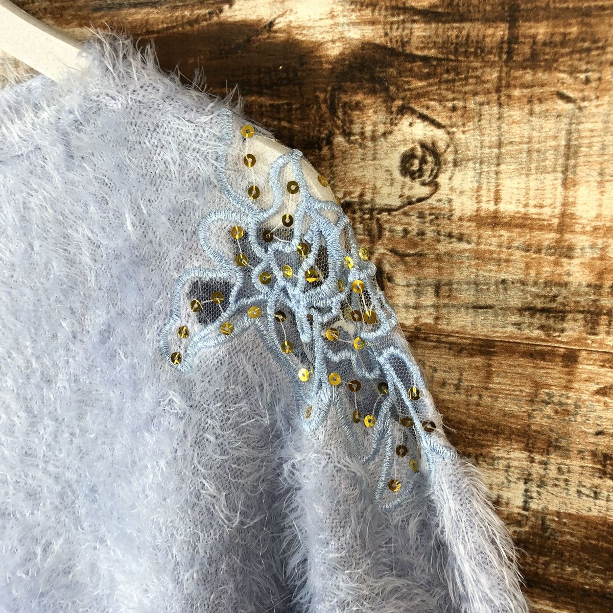 Homespun Knitwear DL Japanese Brand Blue Cloaks Knitwear #C229 Size S / US 4 / IT 40 - 9 Thumbnail