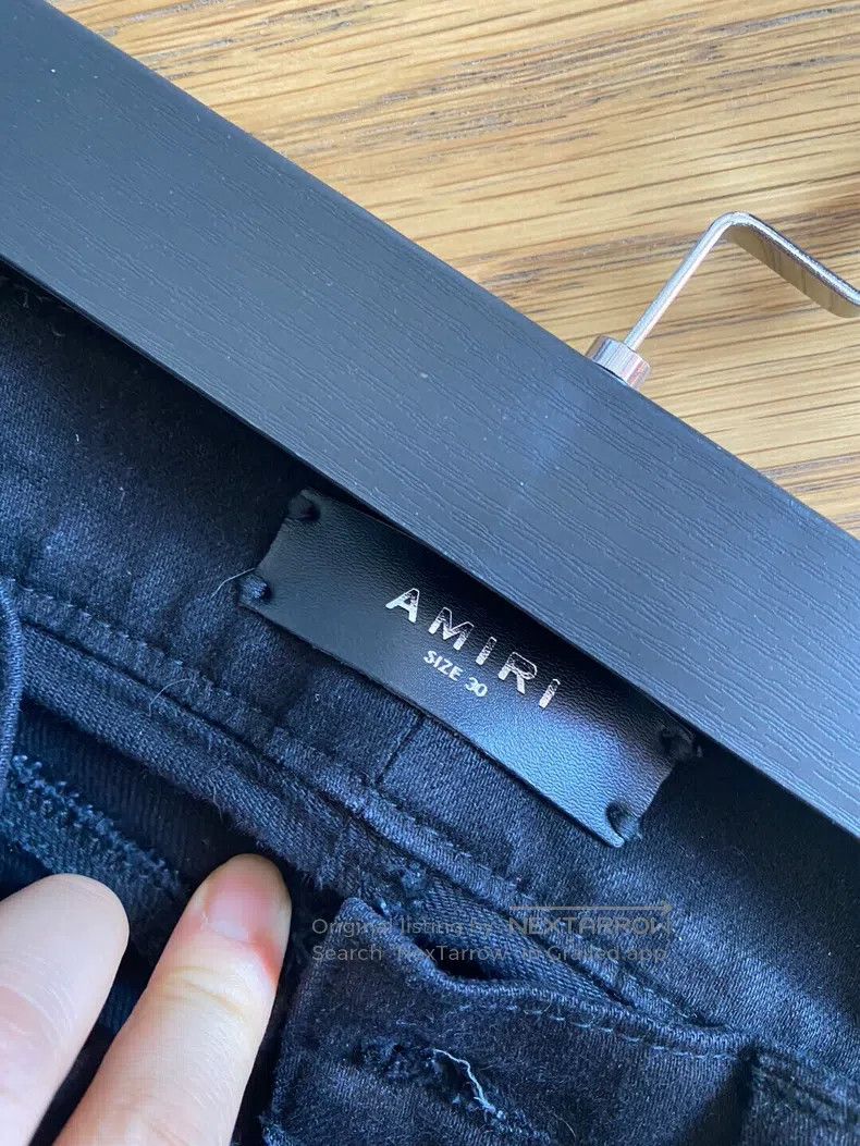 Amiri Amiri Size 30 MX1 black leather jeans Size US 30 / EU 46 - 4 Thumbnail