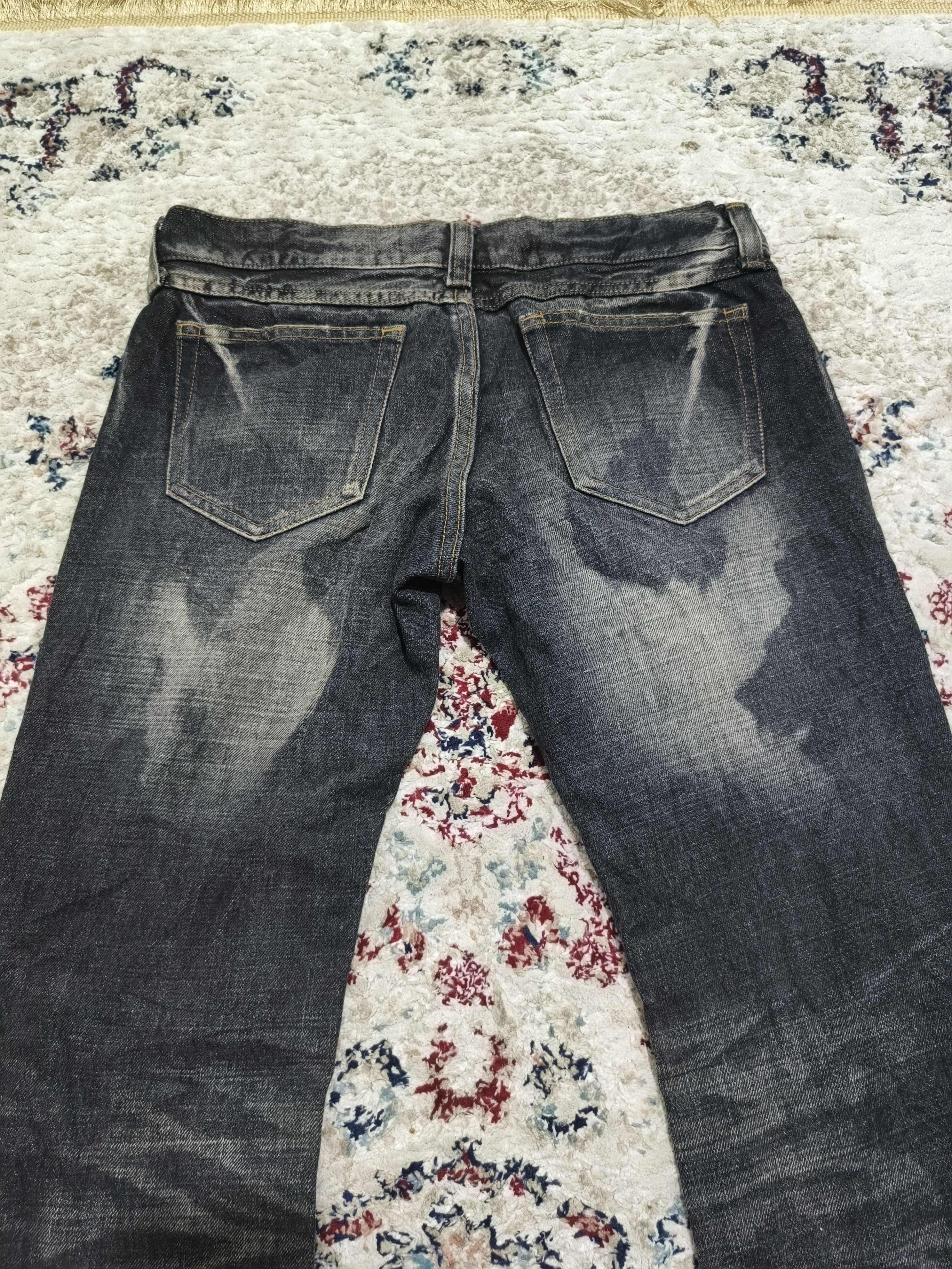 If Six Was Nine Jackrose Low-Rise Flared Jeans Distressed Black Size 31" - 8 Thumbnail