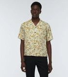 Saint Laurent Paris o1y0325 Patterned Shirt in Ivory/Mustard Size US S / EU 44-46 / 1 - 2 Thumbnail
