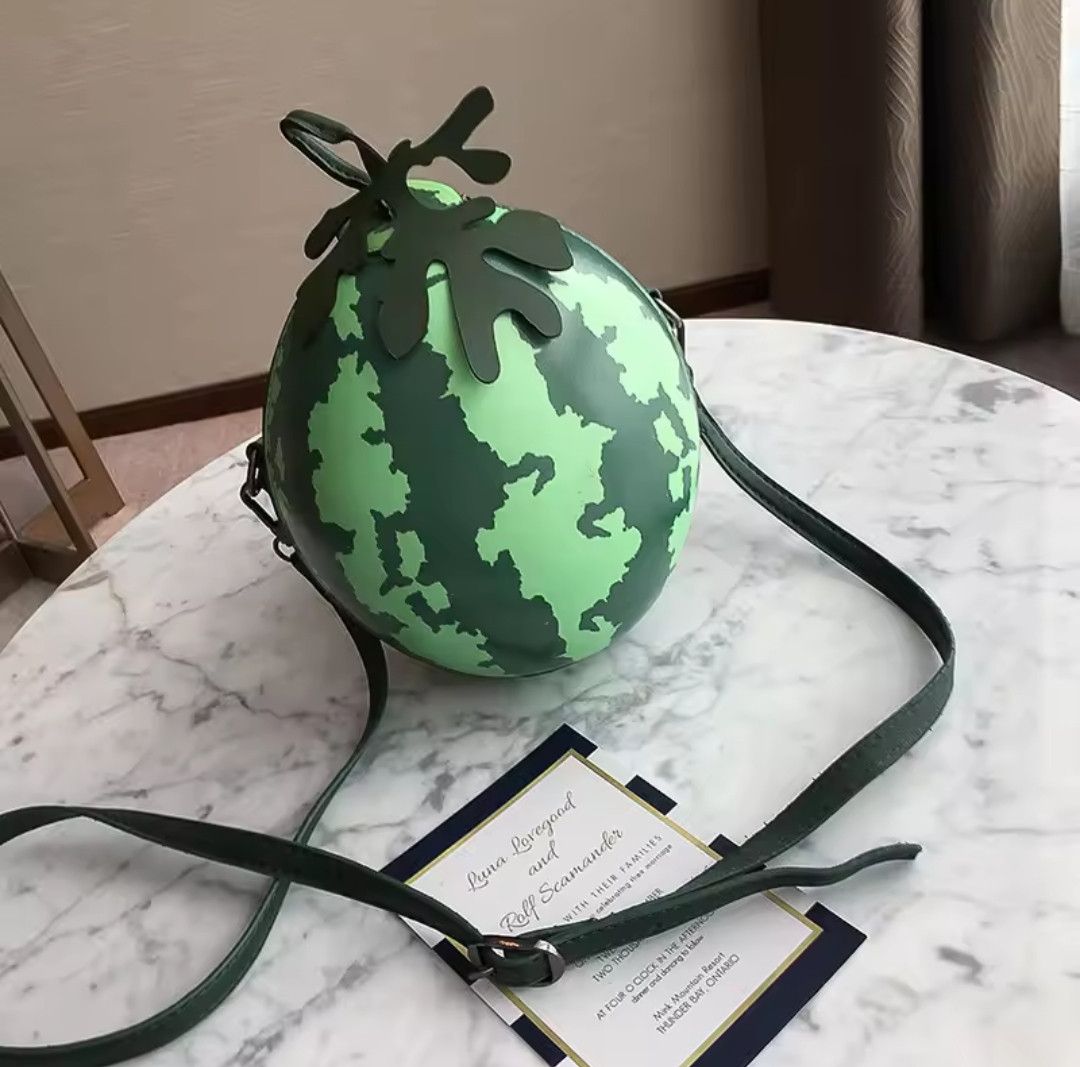 Japanese Brand Cute Cartoon Watermelon Shoulder Bag Size ONE SIZE - 3 Thumbnail