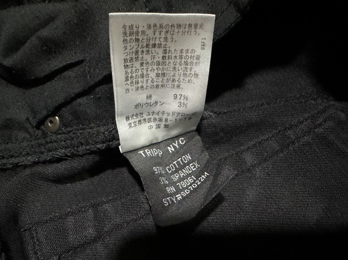 Tripp NYC 🔥Y2K Archive Tripp NYC Super Black Denim Skinny Dang Goodman Size US 34 / EU 50 - 16 Thumbnail