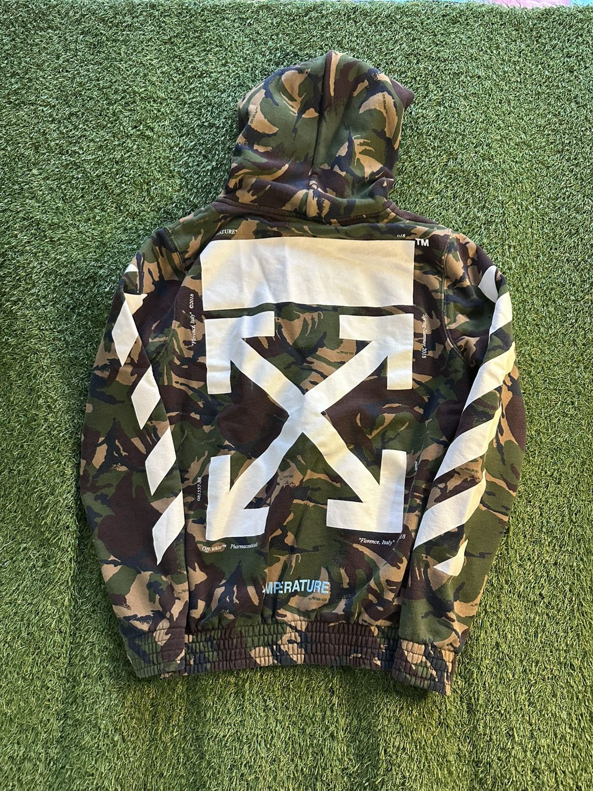 Off-White Off-White Green Camouflage Cotton Zip-Up XXS Size US XXS / EU 40 - 1 Thumbnail