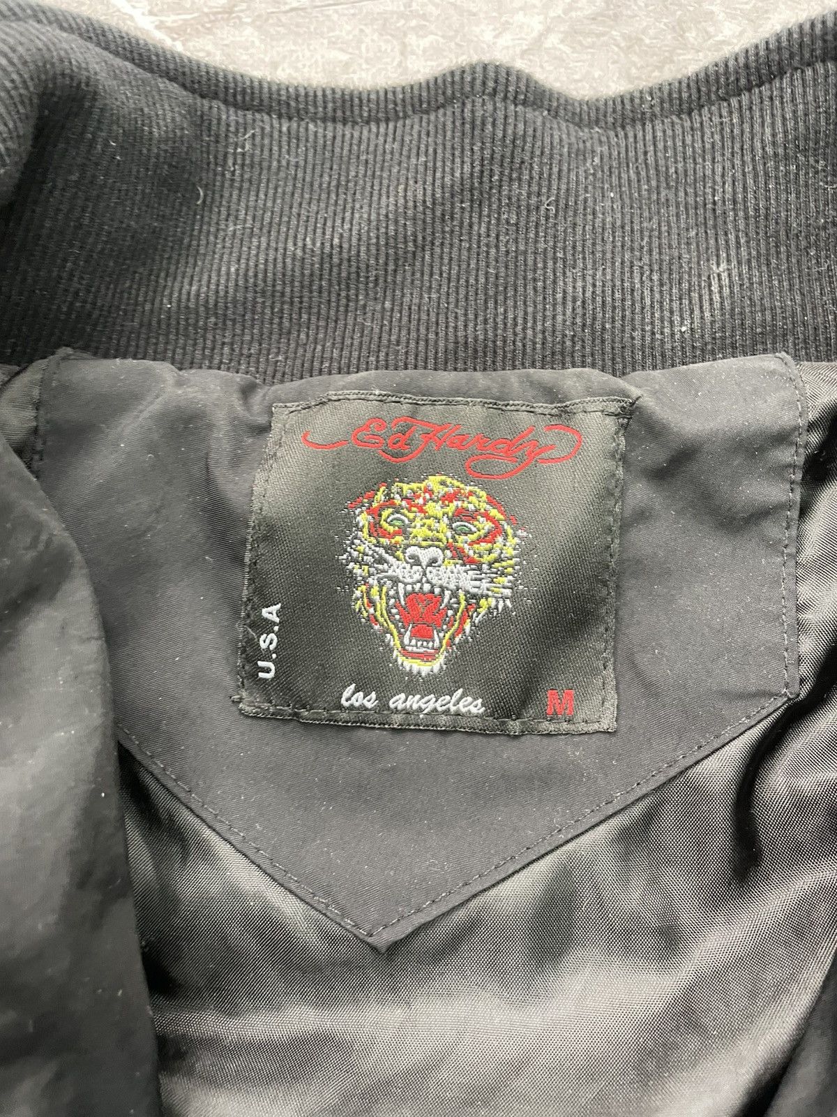 Ed Hardy × Vintage Vintage Edhardy avant garde punk bomber jacket MA1 y2k Size US M / EU 48-50 / 2 - 9 Thumbnail