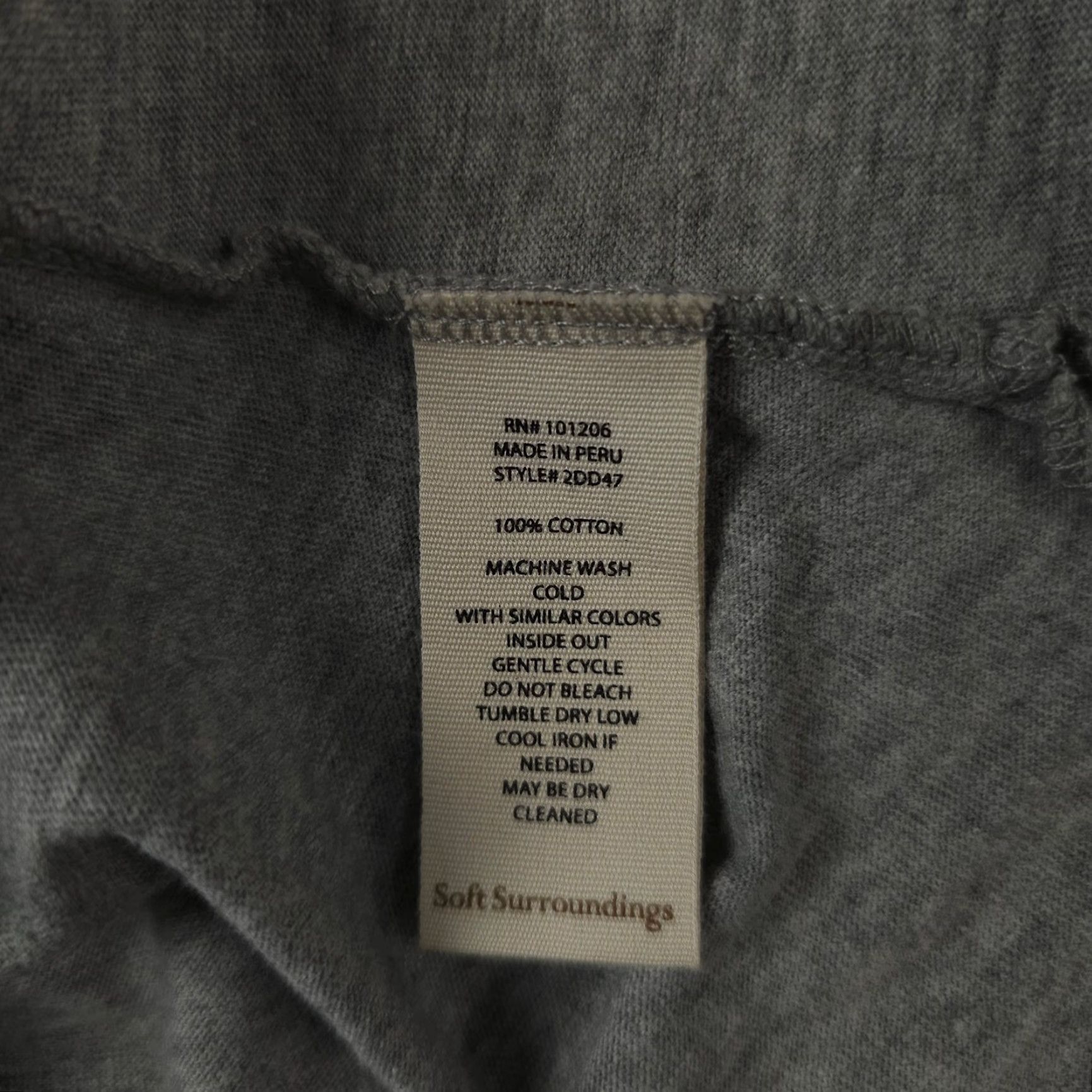 Soft Surroundings Soft Surroundings Top Womens S Heather Gray Hepburn Long Sleeve Shirt Casual NEW Size S / US 4 / IT 40 - 4 Thumbnail