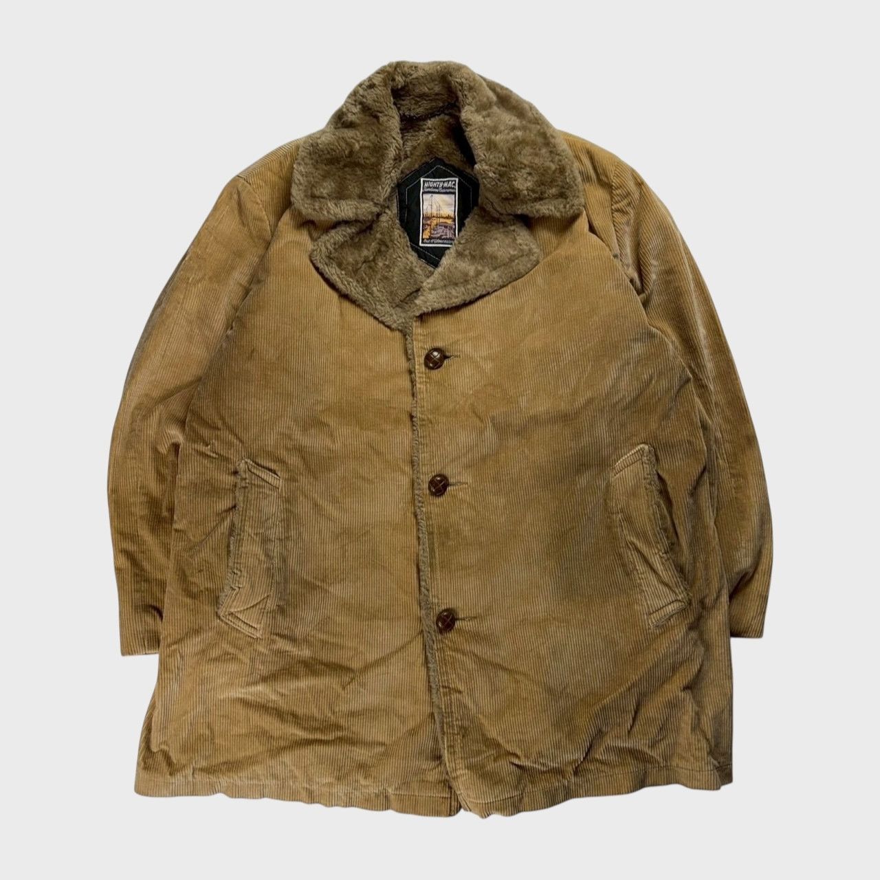 Vintage MIGHTY-MAC Coat Brown Size 2XL Size US XXL / EU 58 / 5 - 1 Thumbnail