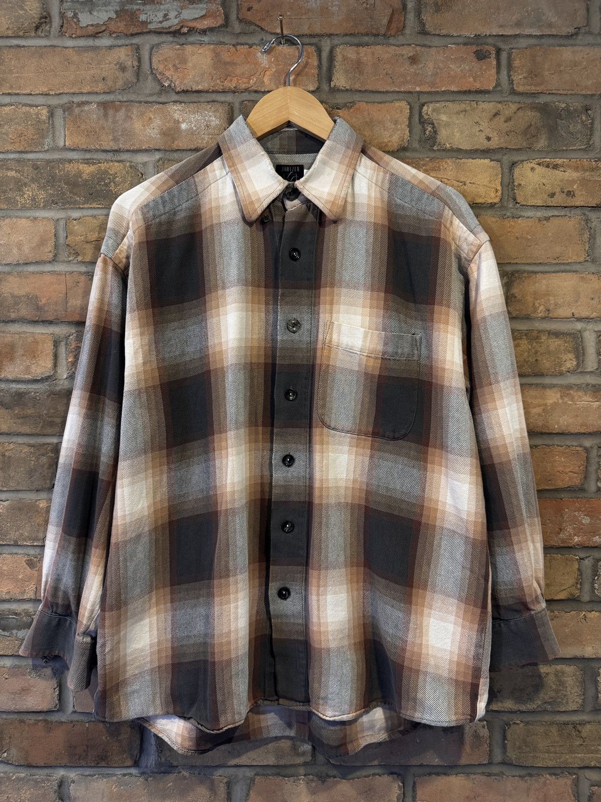 Jantzen 80s Jantzen Shadow Plaid Cotton Flannel Size US M / EU 48-50 / 2 - 1 Thumbnail