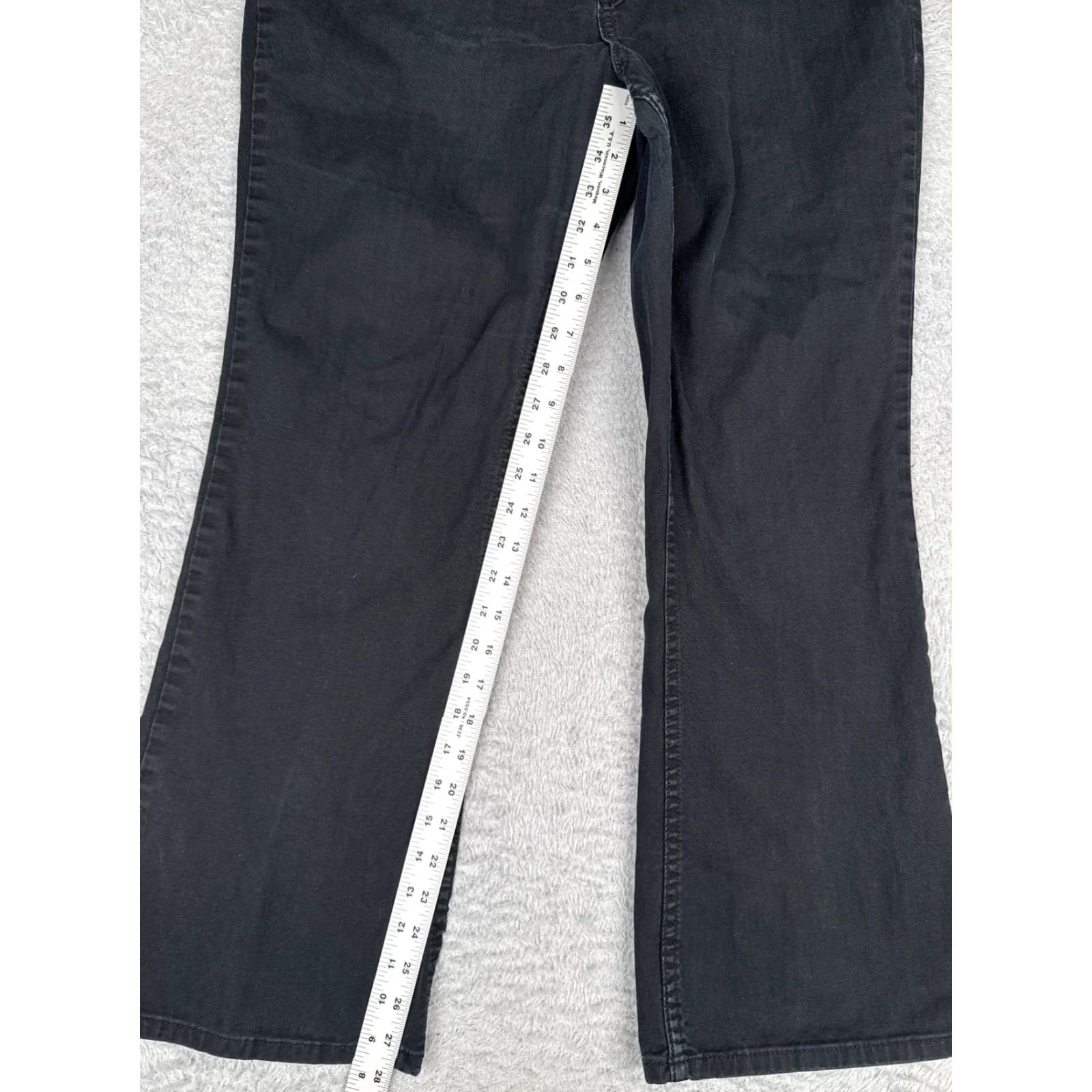 Levi's Levi's Signature Bootcut Jeans Womens 34 Black High Rise Stretch 34x28 Denim 5-Pocket Pattern Solid Vintage No N/A Size 24" / US 00 / IT 34 - 7 Thumbnail