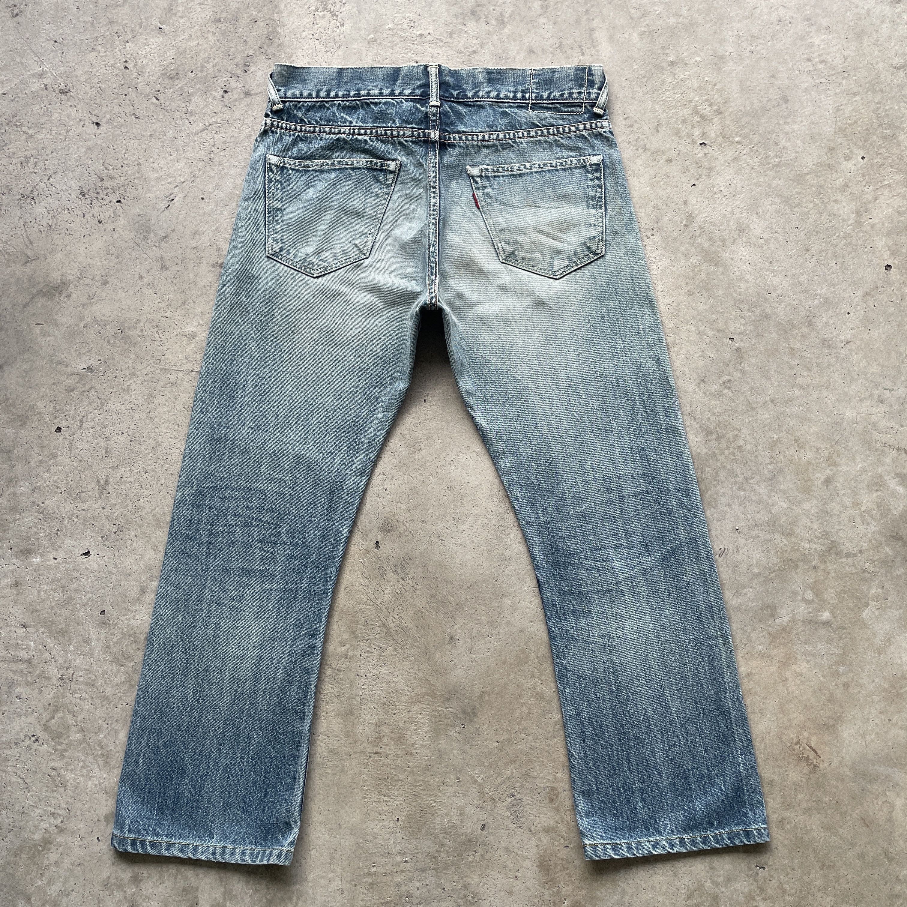 Japanese Brand × Jean Vintage Distressed Beams Japan Jeans Faded Denim Pants Size US 32 / EU 48 - 12 Thumbnail
