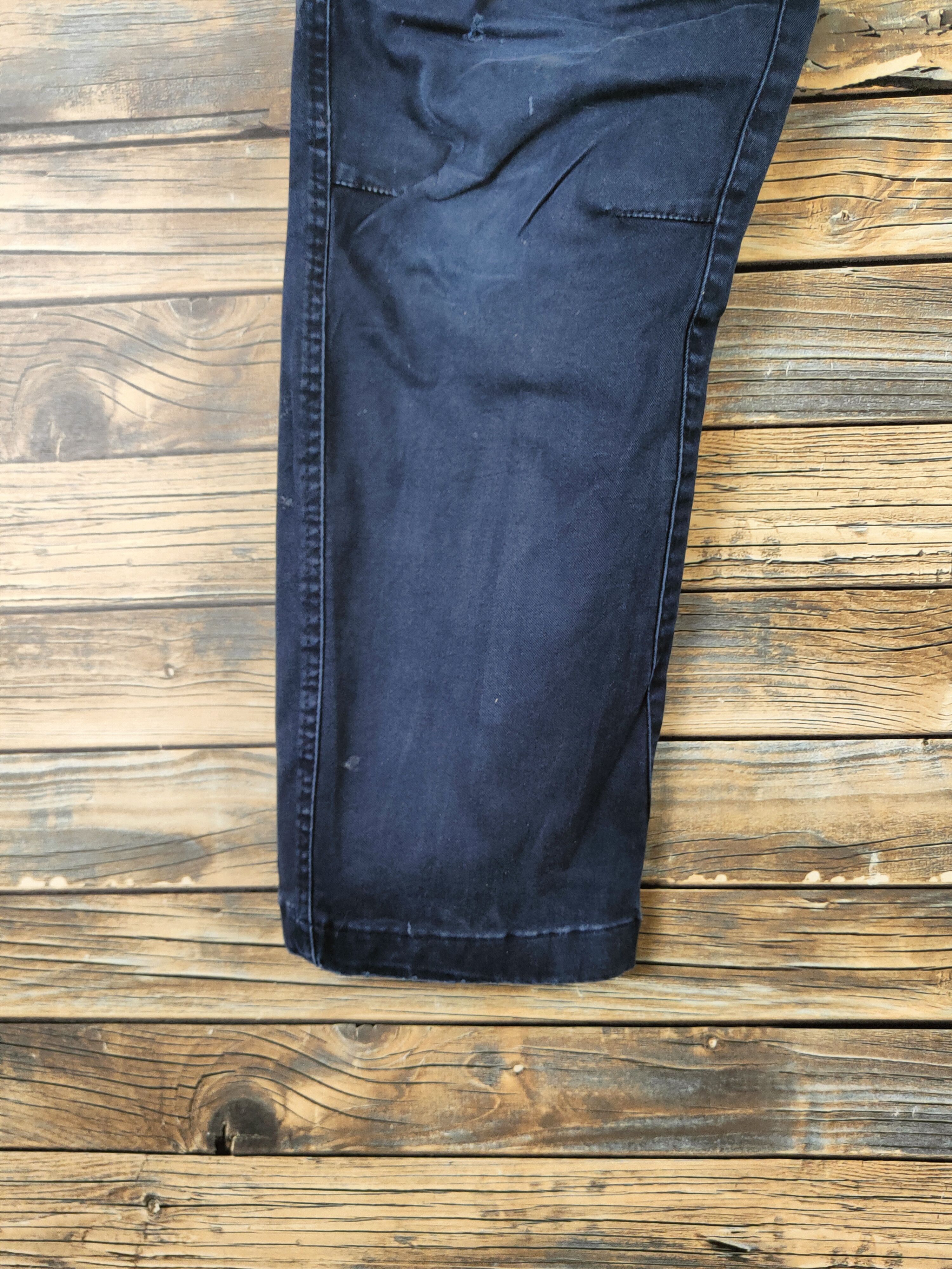 Japanese Brand Genba-Xebex Dark Blue Multipocket Cargo Pants #S2818 Size US 32 / EU 48 - 4 Thumbnail