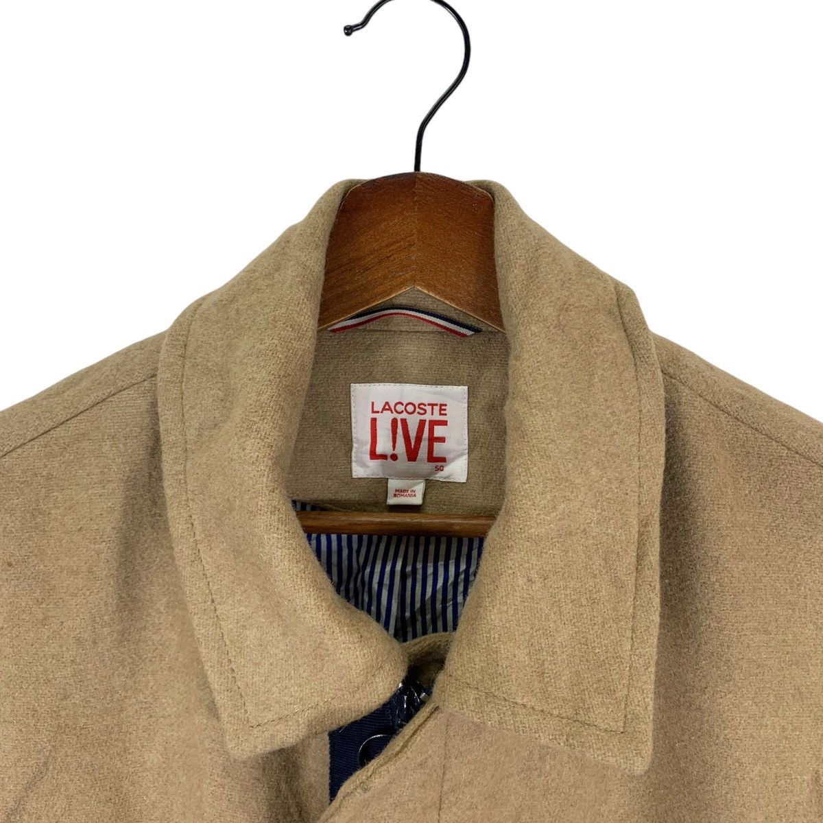 ⚡️⚡️Lacoste Live Casual Brand Overcoat Wool Jacket