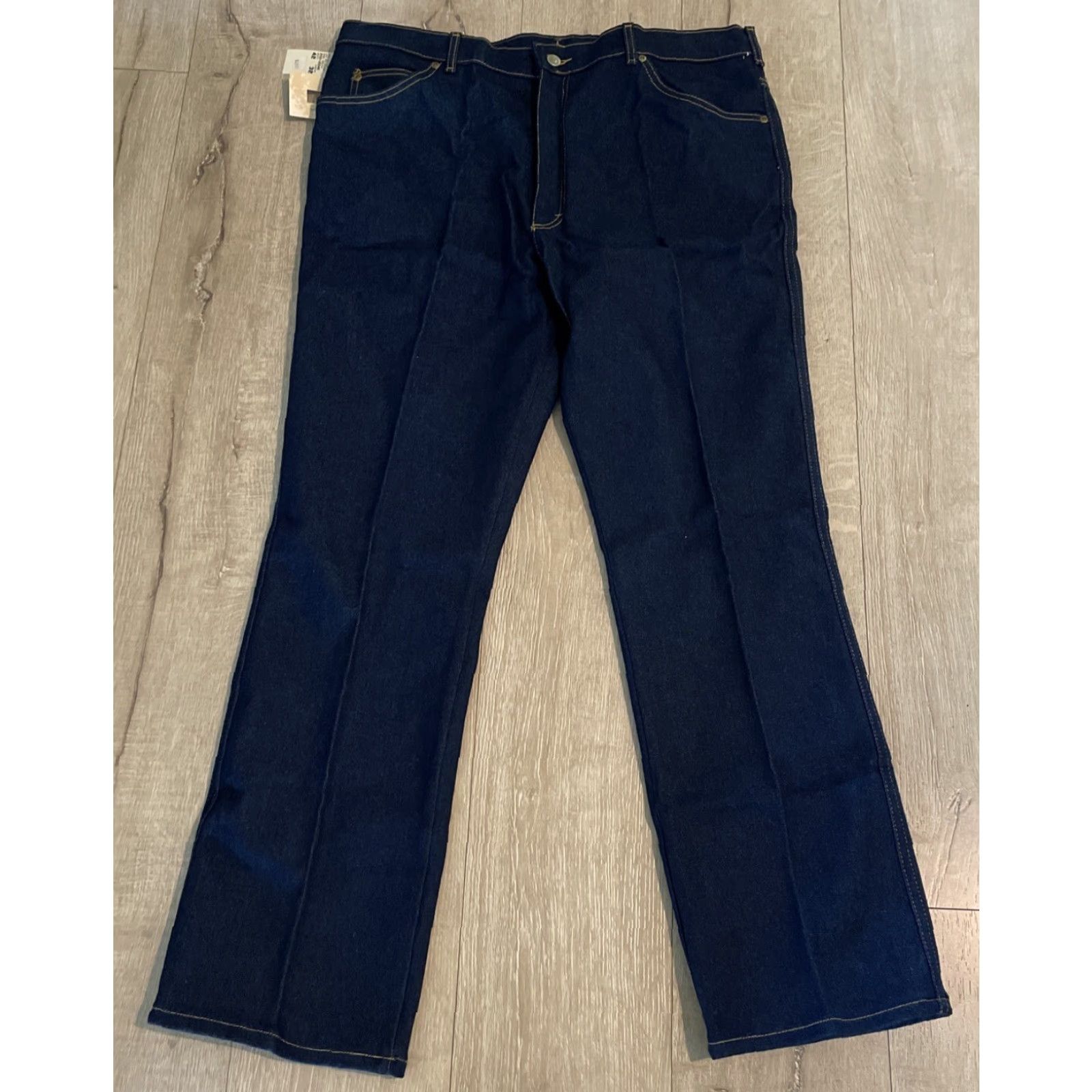 Lee VINTAGE Lee Riders Denim Jeans Men 42x32 Bootcut Regular Dark blue USA 5-Pocket Jeans Mens Size US 42 / EU 58 - 3 Thumbnail