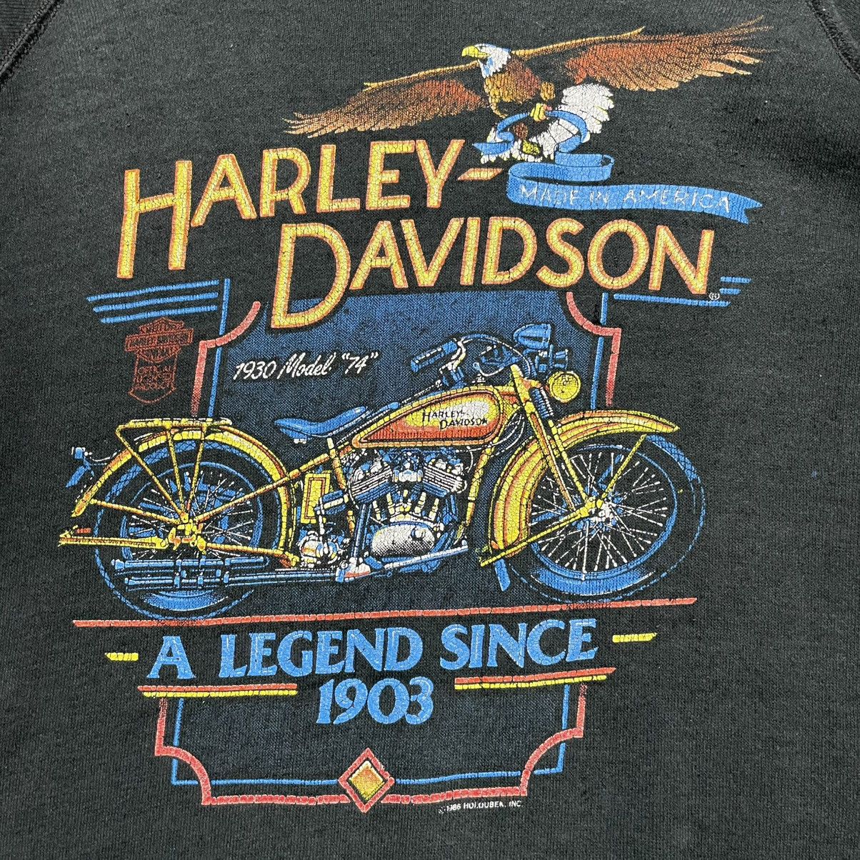 Grailed × Harley Davidson × Vintage Vintage 1986 Thrashed Harley Davidson Sweatshirt Size US XL / EU 56 / 4 - 7 Thumbnail