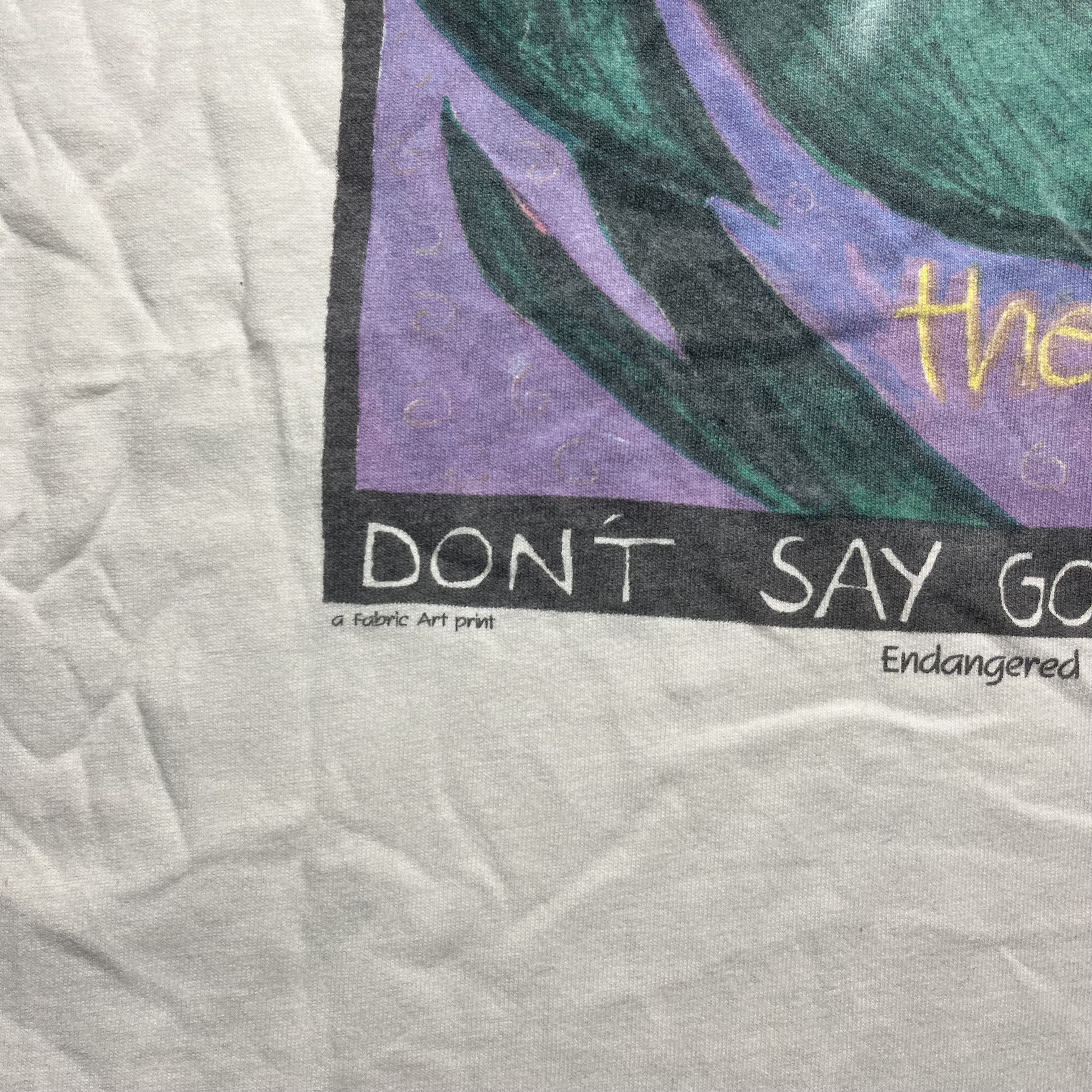 Vintage Vintage Frog Save The Rain Forest 1990s Art Shirt XL Size US XL / EU 56 / 4 - 3 Thumbnail