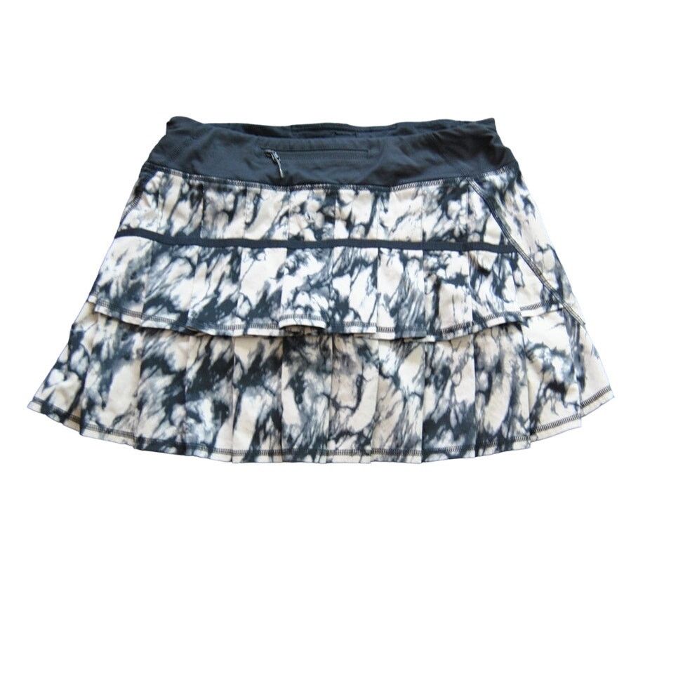 Lululemon Lululemon Skirt Black White Size: 6 Size 28" / US 6 / IT 42 - 2 Thumbnail