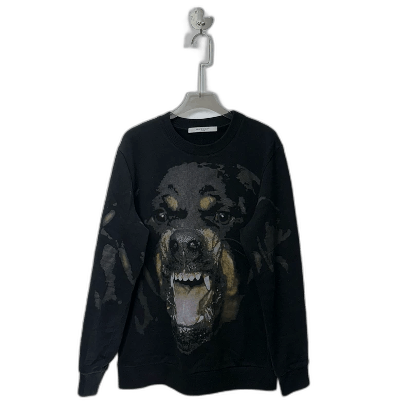 Givenchy Rottweiler retriever with fleece hoodie