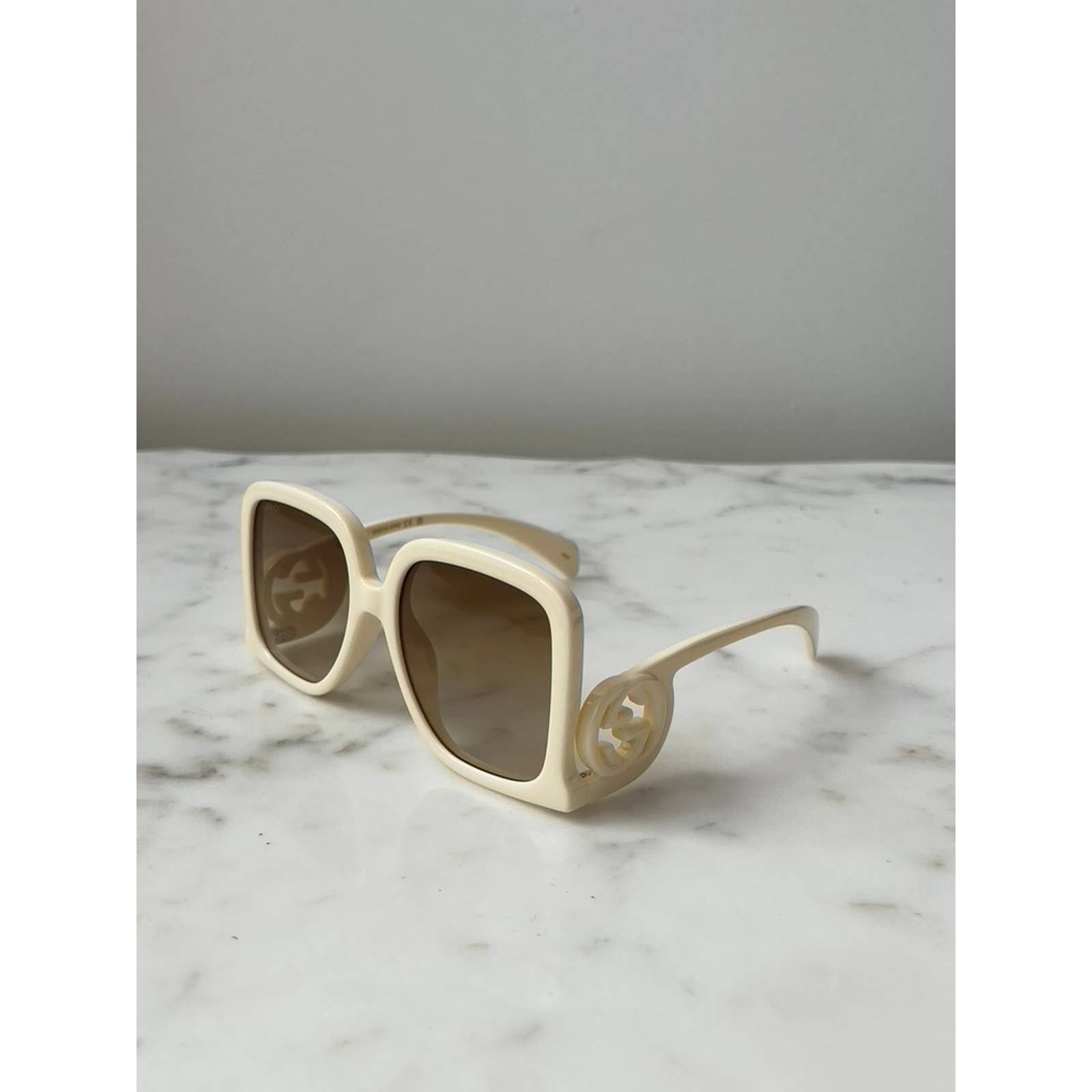 Gucci ?️ New Gucci GG1326S 009 Sunglasses - Ivory Frame 