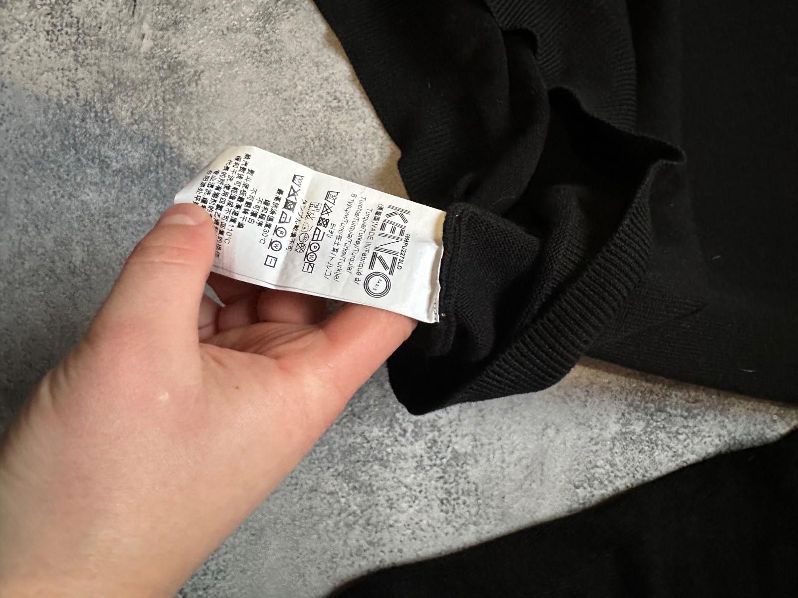 Kenzo Kenzo Black Logo Knit Crew Neck Long Sleeve Sweater Sz M Size US M / EU 48-50 / 2 - 7 Thumbnail