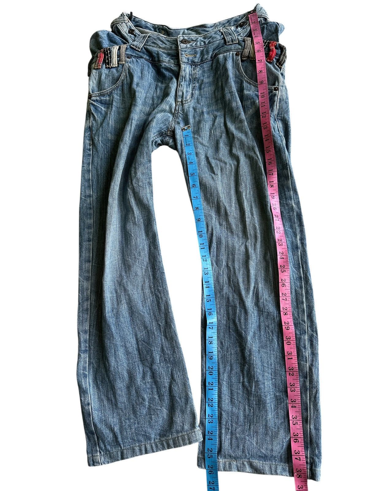 Kapital Double Waist Denim Blue Washed . Size US 30 / EU 46 - 6 Thumbnail