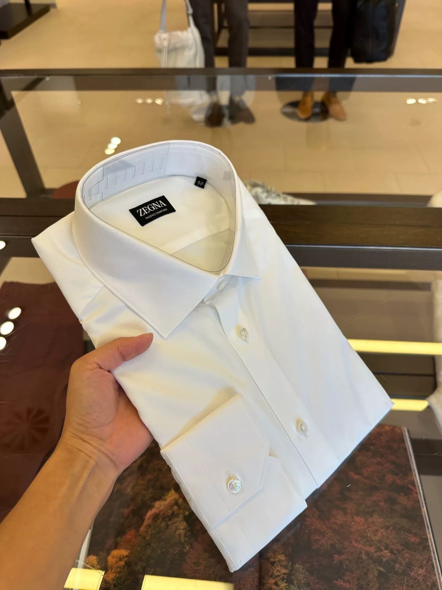 Ermenegildo Zegna Zegna Trofeo Slim Fit Long Sleeve Shirt Size US XXL / EU 58 / 5 - 6 Thumbnail
