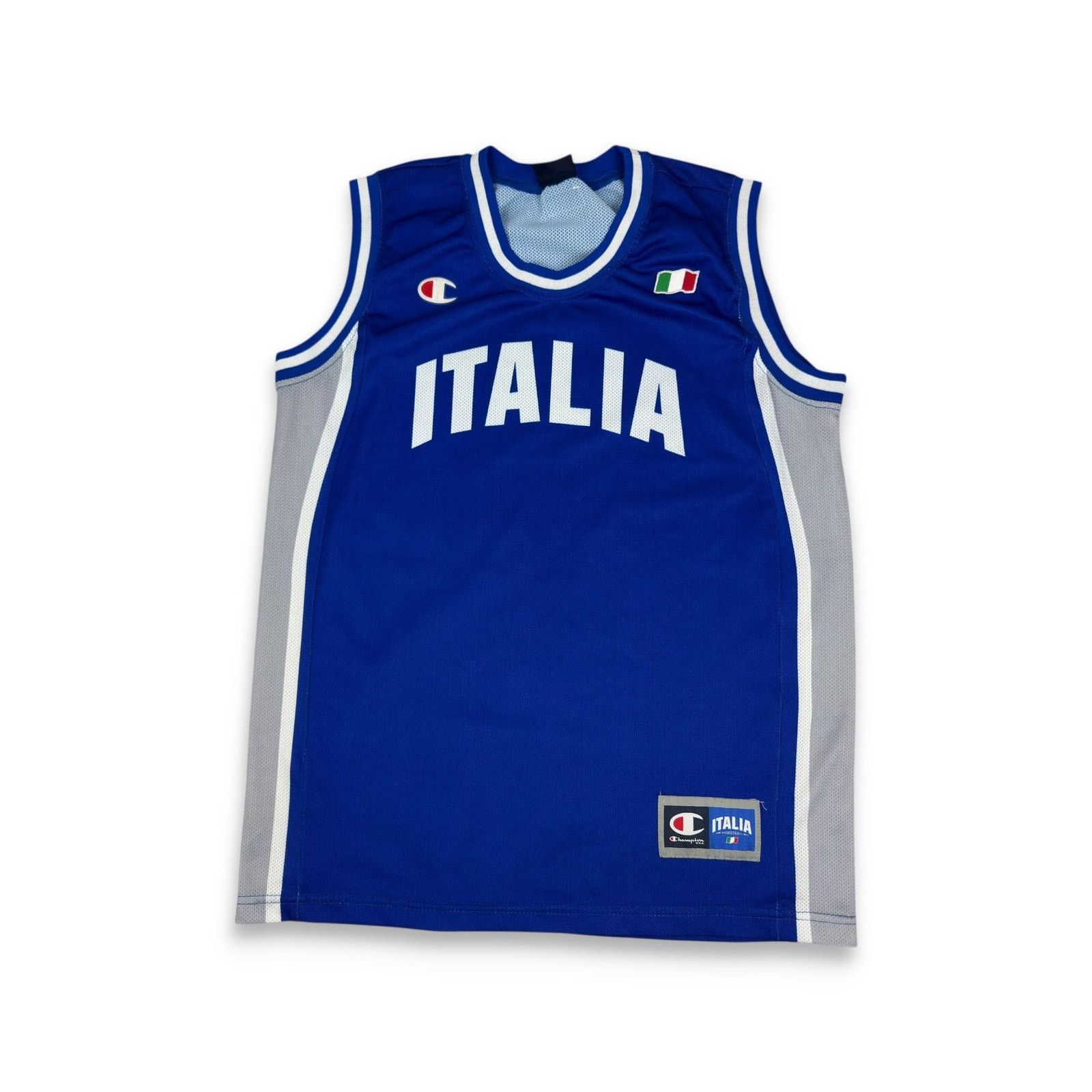 Champion Champion Men's Blue Gray Italy Basketball Jersey Large Size US L / EU 52-54 / 3 - 1 Thumbnail