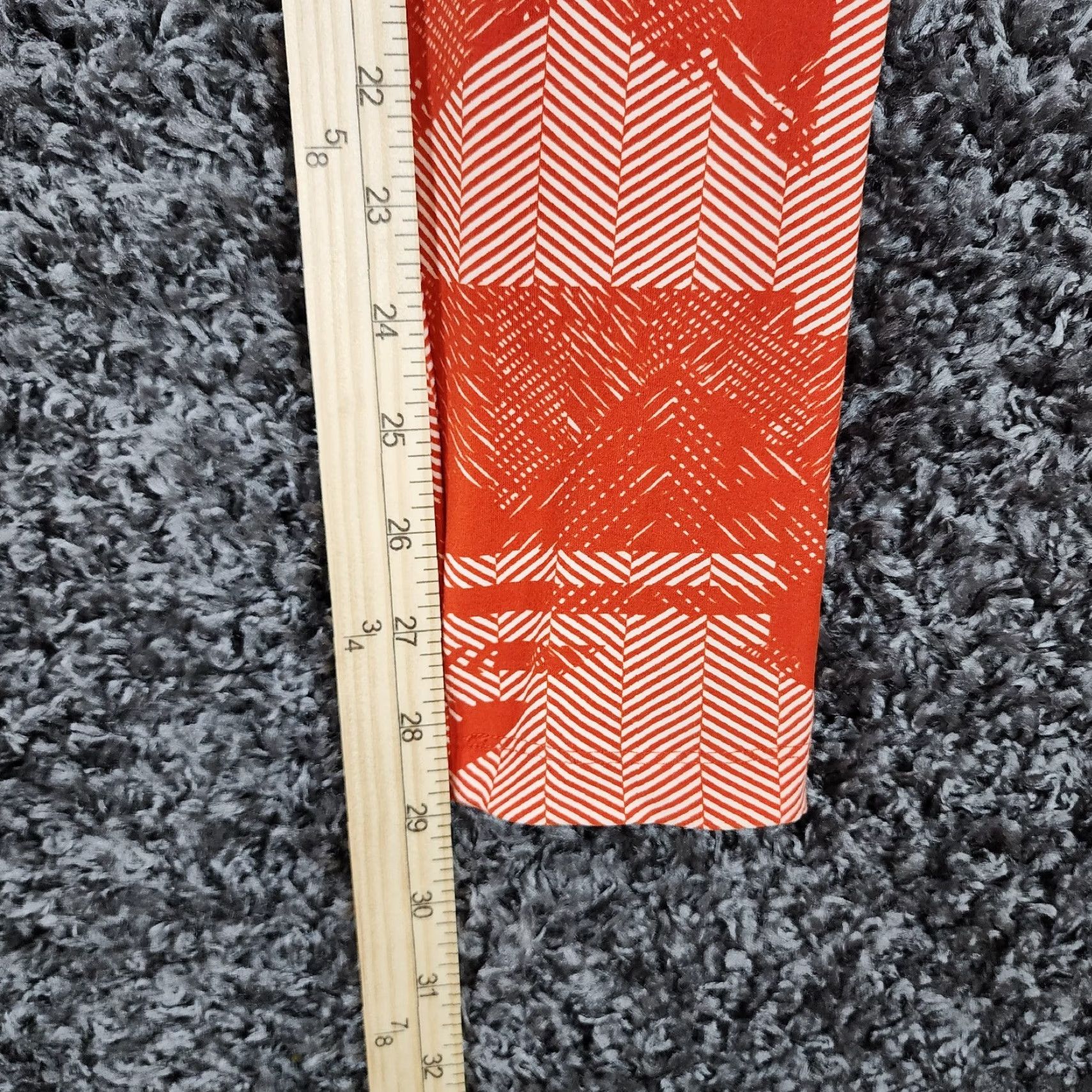 Vintage LuLaRoe Leggings XL Tall Orange Soft Ankle Curvy Inseam 29in Womens Size 40" / US 18 - 6 Thumbnail