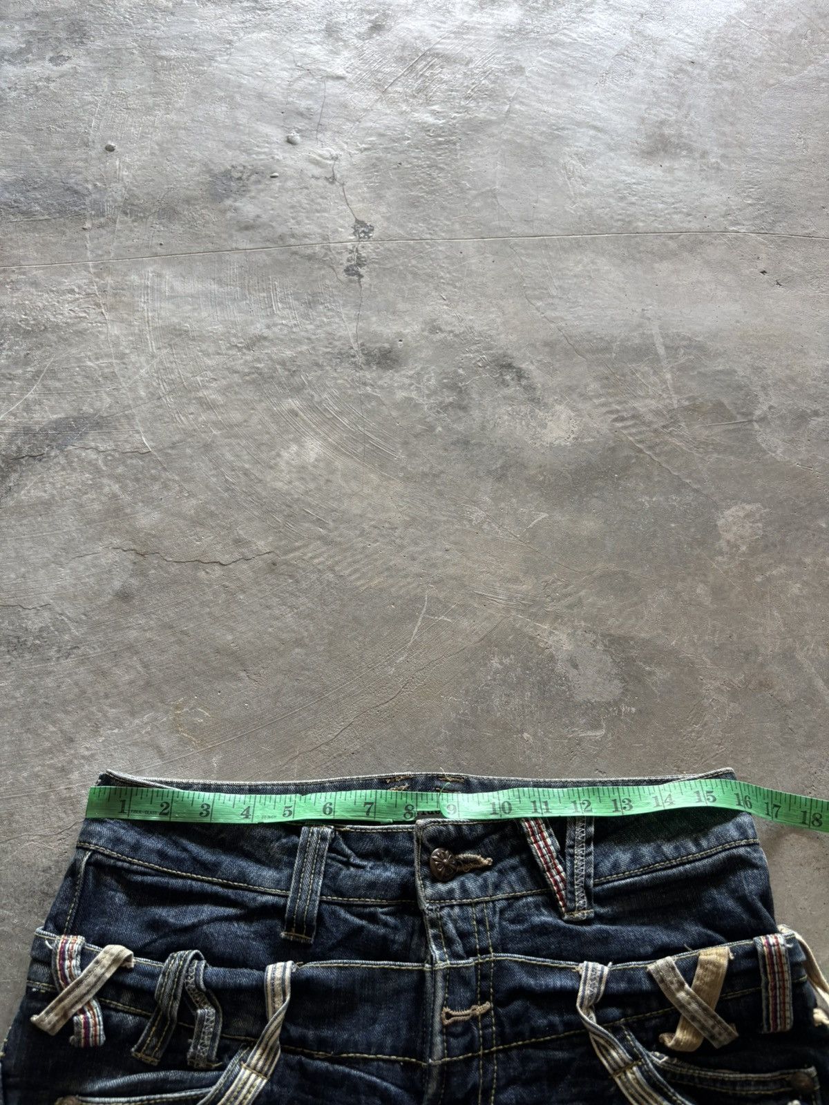 PPFM double waist sorridere faded wash whiskered japanese punk Size US 31 - 16 Thumbnail