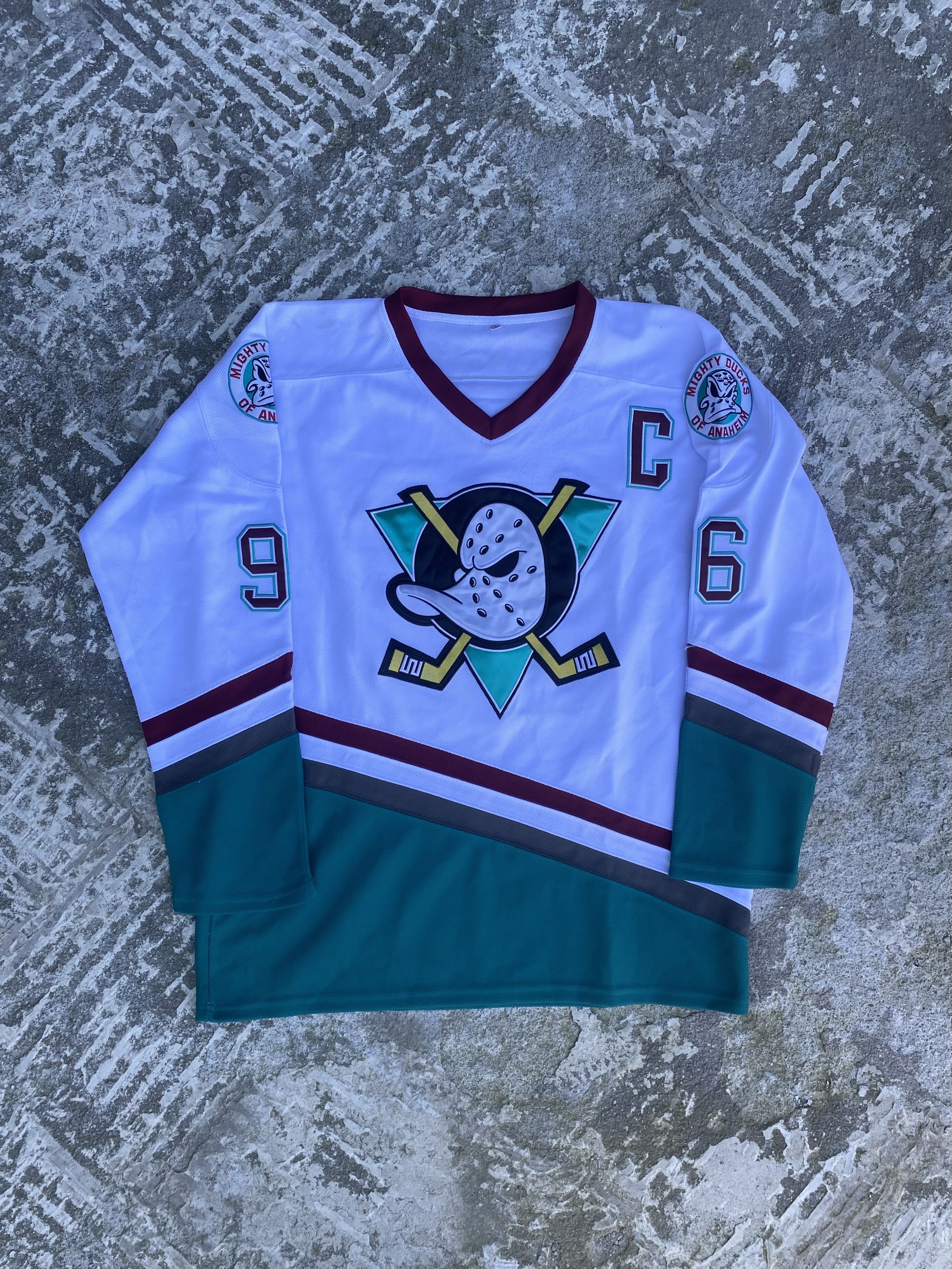 VINTAGE ANAHEIM MIGHTY DUCKS CHARLIE CONWAY #96 NHL JERSEY