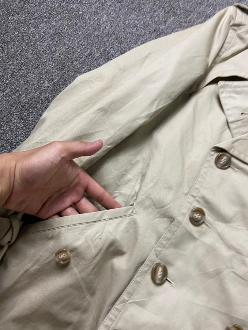 Japanese Brand Vintage JUN Double Breasted Trench Coat (194) Size US L / EU 52-54 / 3 - 7 Thumbnail