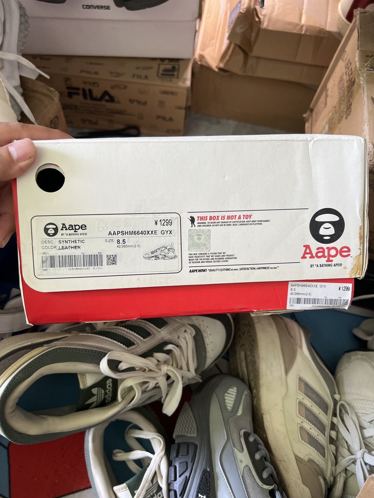 Bape Aape by abathing Ape Sneaker Low Grey Size US 8.5 / EU 41-42 - 9 Thumbnail