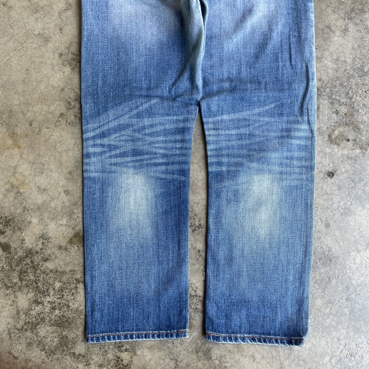 Gap 🔥🇯🇵Vintage Gap Stoned Washed Distress Selvedge Denim Jeans Size US 34 / EU 50 - 6 Thumbnail