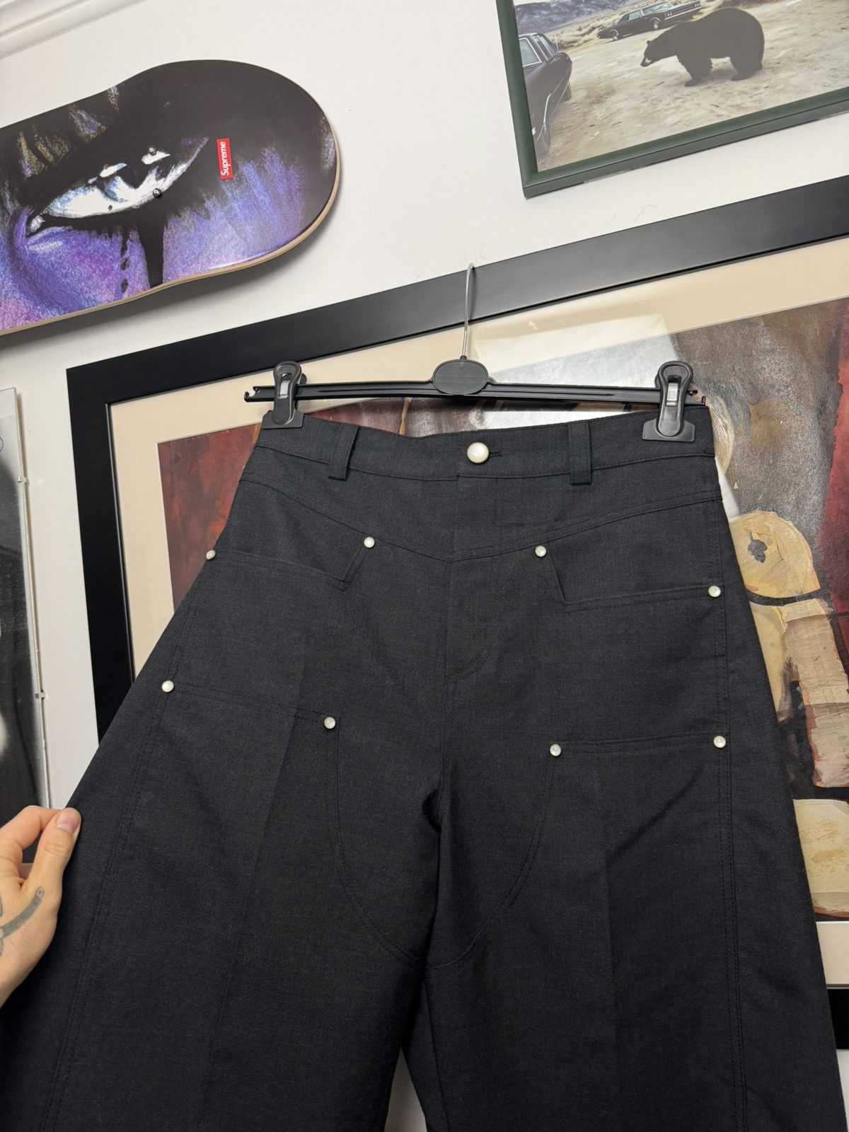 Louis Vuitton Louis Vuitton Double Knee Sample Pant Carpenten Luxury Rare Size US 31 - 3 Thumbnail
