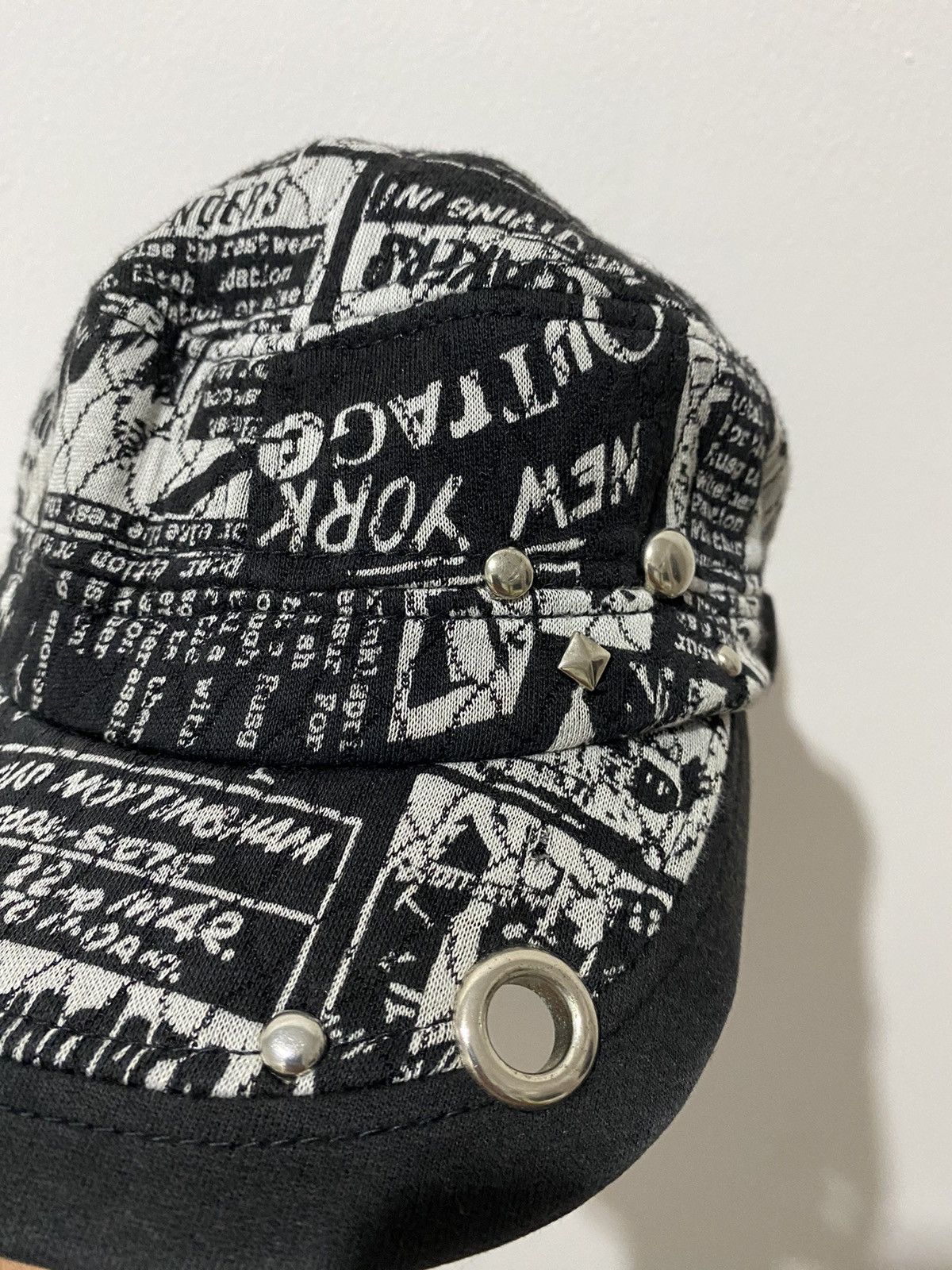 If Six Was Nine × Japanese Brand × Le Grande Bleu (L.G.B.) 2000s hats punk poem studded ifsixwasnine lgb Size ONE SIZE - 3 Thumbnail
