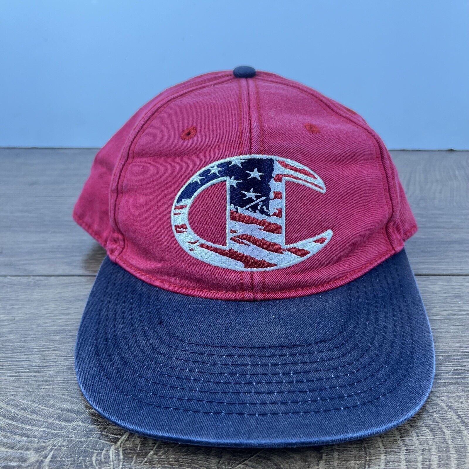Champion Champion Brand Hat Champion Snapback Adjustable Hat Red Hat Size ONE SIZE - 1 Thumbnail