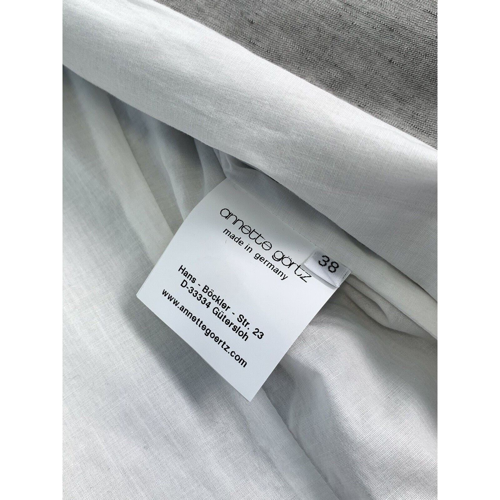 Annette Gortz × Designer Women ANNETTE GORTZ LINEN Blazer LONG Jacket EU 38 UK 10 S-M Size M / US 6-8 / IT 42-44 - 24 Thumbnail