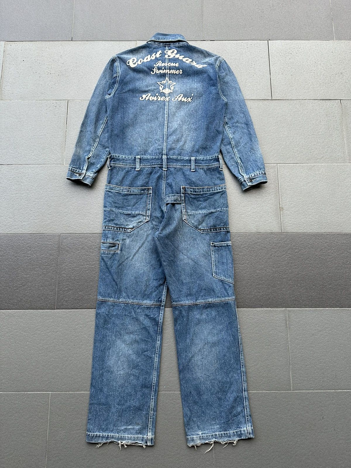 Avirex 2000s Avirex Coast Guard Denim Coveralls Size US 32 / EU 48 - 1 Thumbnail